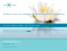 Tablet Screenshot of mindfulmovement.net.au